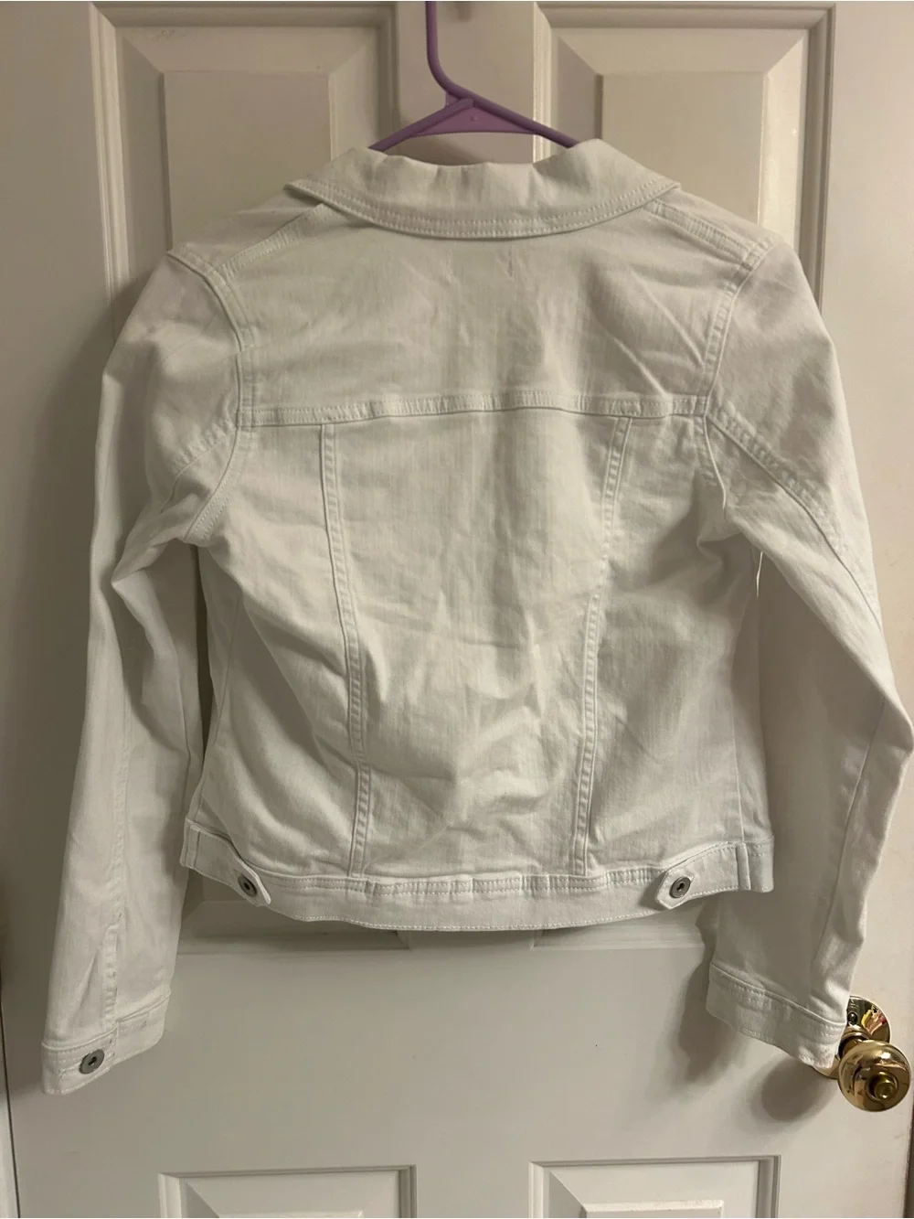 Girls Children's Place White Denim Jean Jacket